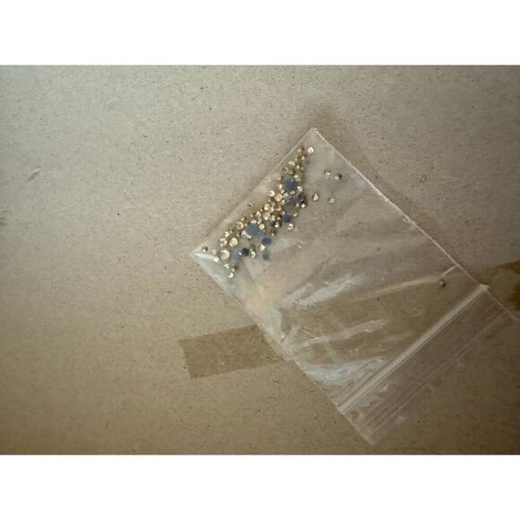 NEW Betsy Johnson Jet Light Gold Rhinestone‎ Block Heel 6.5 Dress Sandal - Picture 9 of 10